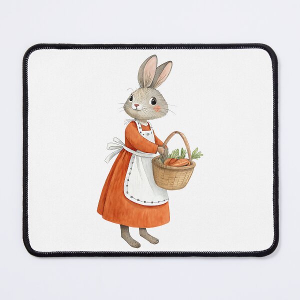 Item preview, A0673 Homestead Rabbit Lifecountryside bunny life, high-resolution farm art, transparent background clipart, SVG farm clipart, PNG countryside designed and sold by angieart68.