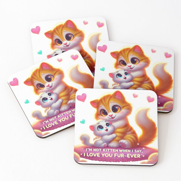 Item preview, "I’m Not Kitten – I Love You Fur-Ever | Cute Cat Lover Design" designed and sold by bannzy.