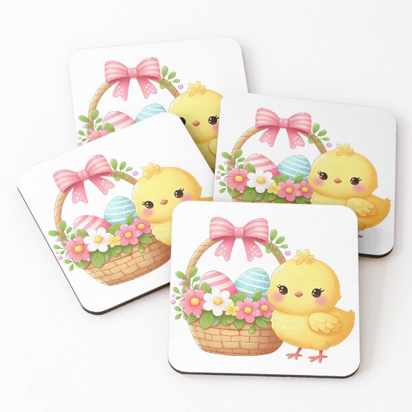 Item preview, A0675 Colorful Egg Collector - Cute Bunny Gathering Easter Eggs in Vibrant Spring Illustrations designed and sold by angieart68.