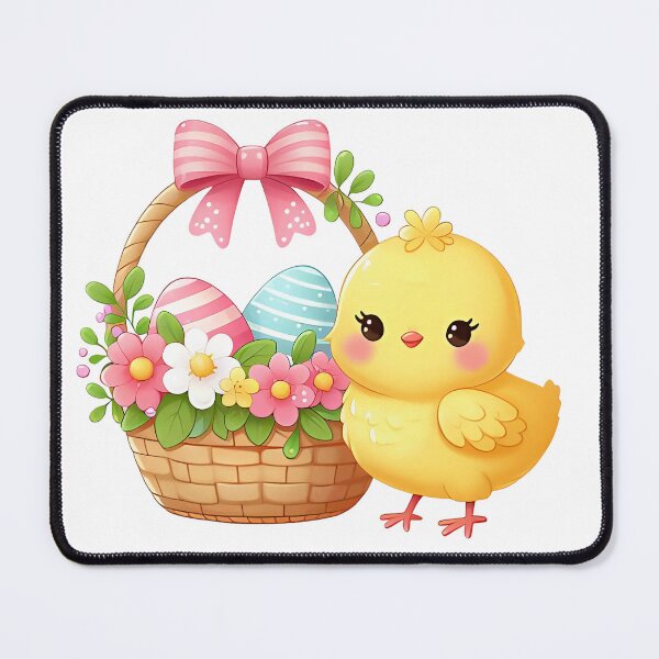 Item preview, A0675 Colorful Egg Collector - Cute Bunny Gathering Easter Eggs in Vibrant Spring Illustrations designed and sold by angieart68.