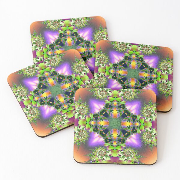 Aperçu de l'œuvre « Jardin fractal de flore luminescente » créée et vendue par bloorose.