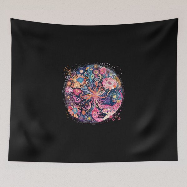 Item preview, Animal Cell Biology Pattern - Textured Science Artwork designed and sold by zax454.