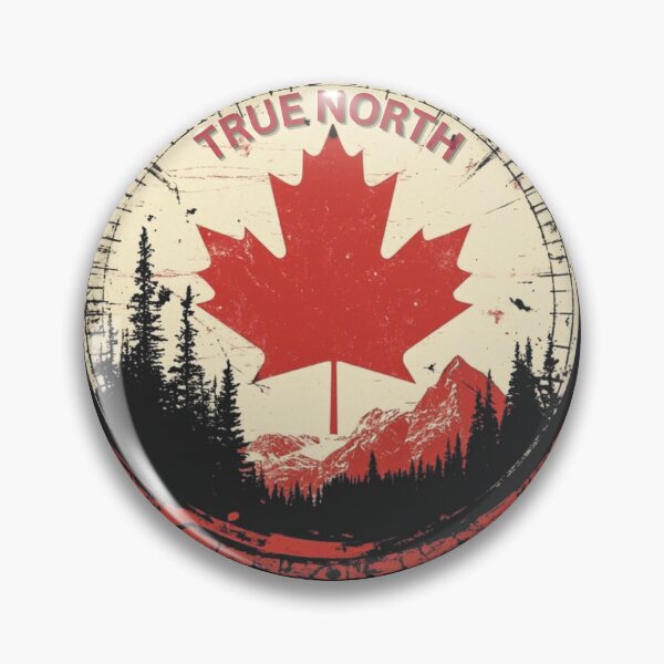 Item preview, True North Compass | O Canada (Black) designed and sold by Print-opia.