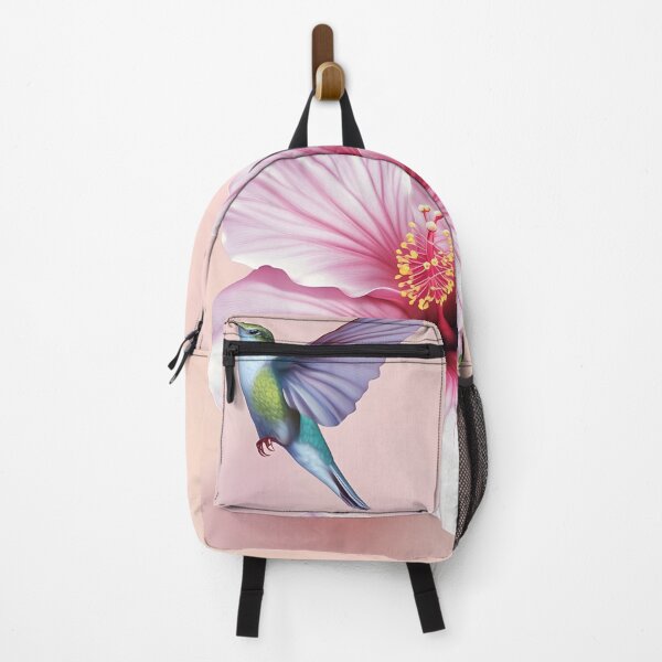Item preview, Pink Hibiscus with hummingbird designed and sold by Lewis-mart.