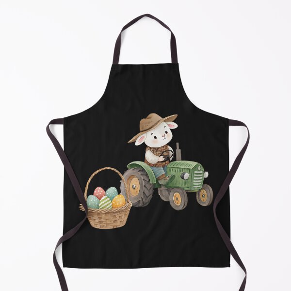 Item preview, A0676 Easter Tractor Journey  Easter tractor clipart, spring holiday illustrations, cute bunny driving tractor, festive designed and sold by angieart68.