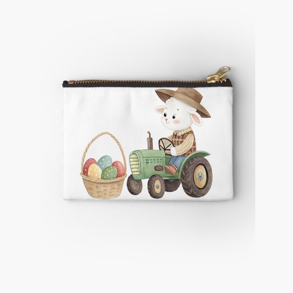 Item preview, A0676 Easter Tractor Journey Easter Tractor Journey, Easter tractor clipart, spring holiday illustrations, cute bunny driving tractor, festive designed and sold by angieart68.