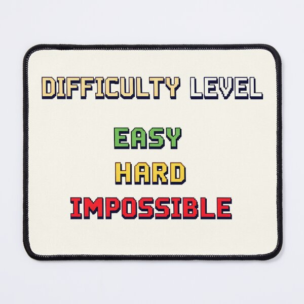 Item preview, Select You Difficulty: Retro Gaming Screen designed and sold by Jollys-ArtShop.