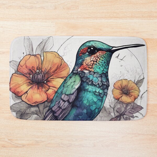 Item preview, Hummingbird - WC & Ink 2 designed and sold by KBMediaArt.