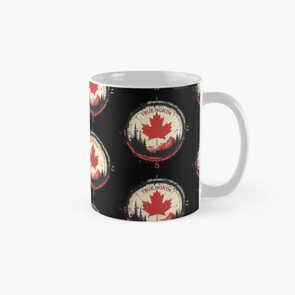 Item preview, Copy of True North Compass | O Canada (Black Pattern) designed and sold by Print-opia.