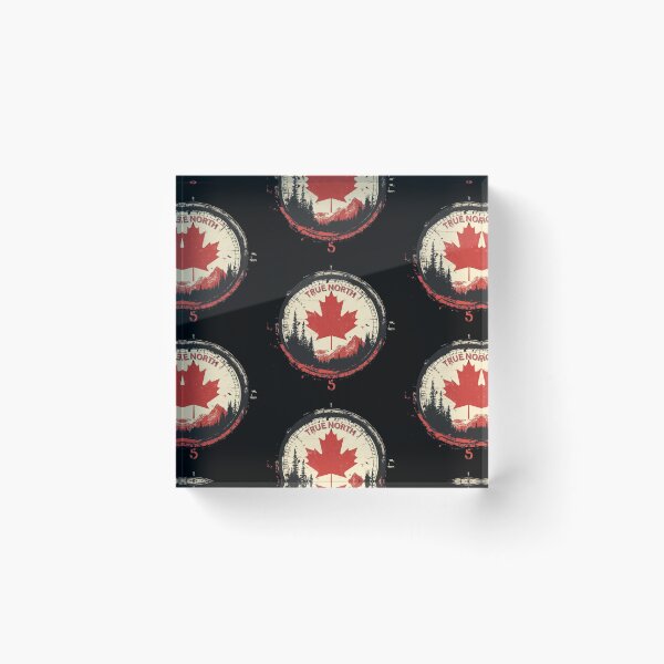 Item preview, Copy of True North Compass | O Canada (Black Pattern) designed and sold by Print-opia.