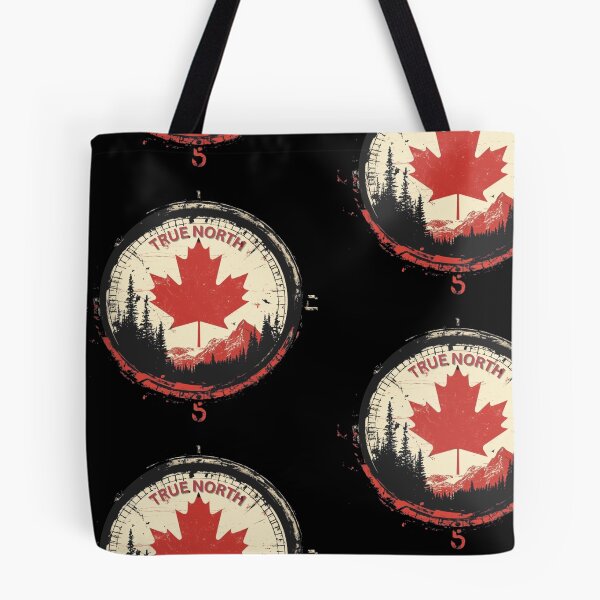 Item preview, Copy of True North Compass | O Canada (Black Pattern) designed and sold by Print-opia.