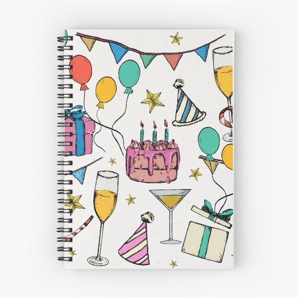 Item preview, birthday celebration party balloons cake champagne designed and sold by Gossip Rag.
