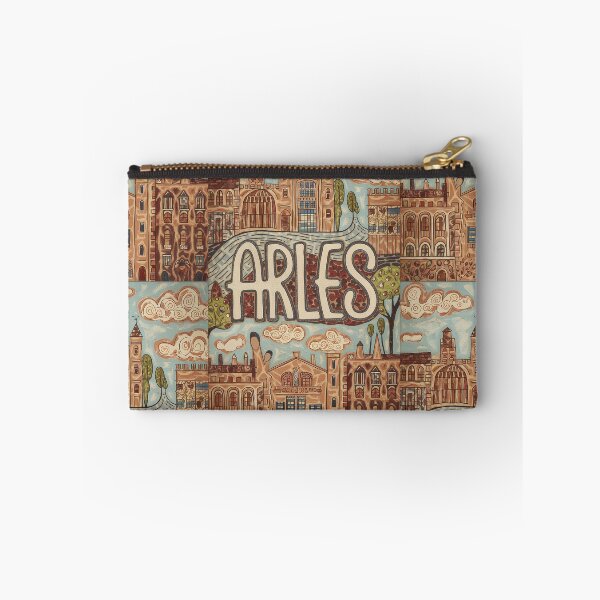 Item preview, Arles City of France Whimsical Retro Doodle Art designed and sold by Witty Shirts.