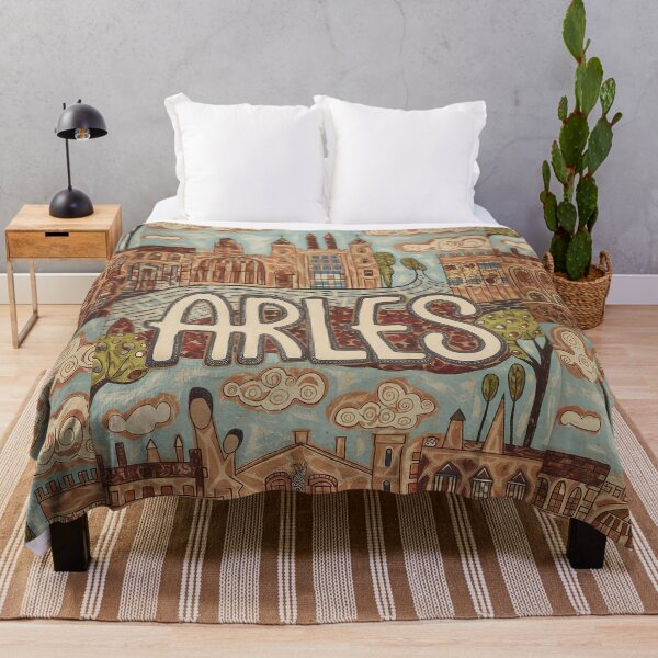 Item preview, Arles City of France Whimsical Retro Doodle Art designed and sold by Witty Shirts.
