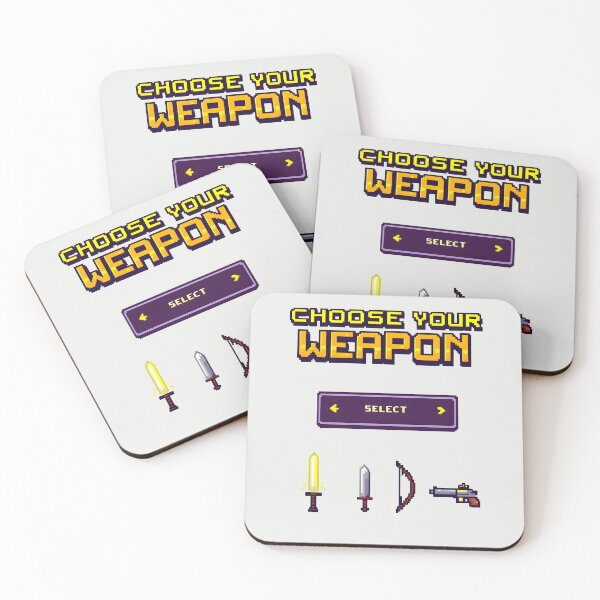 Item preview, Choose Your Weapon :Retro Gaming Screen designed and sold by Jollys-ArtShop.