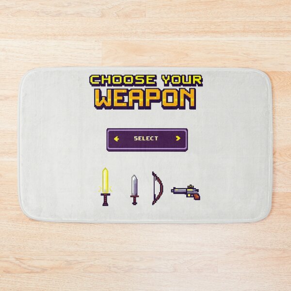 Item preview, Choose Your Weapon :Retro Gaming Screen designed and sold by Jollys-ArtShop.