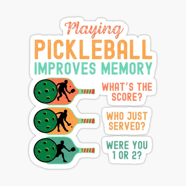 Item preview, Playing Pickleball Improves Memory, Funny Pickleball Lover Player designed and sold by Inner Vitality Designs.
