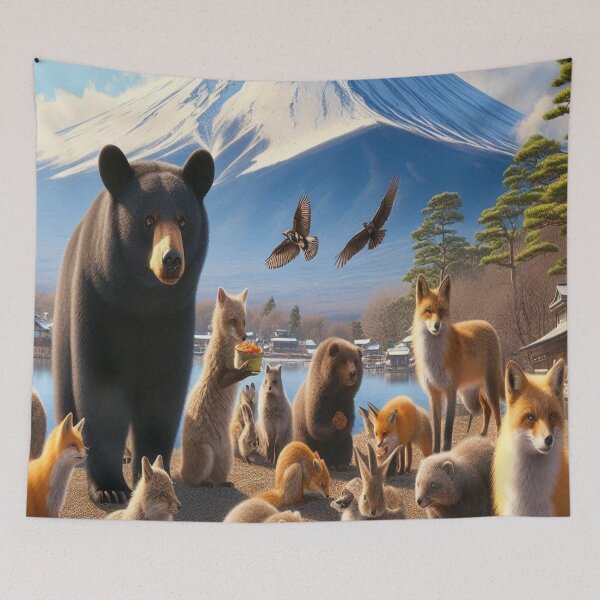 Item preview, Mt. Fuji & Animals designed and sold by MajesticPx.
