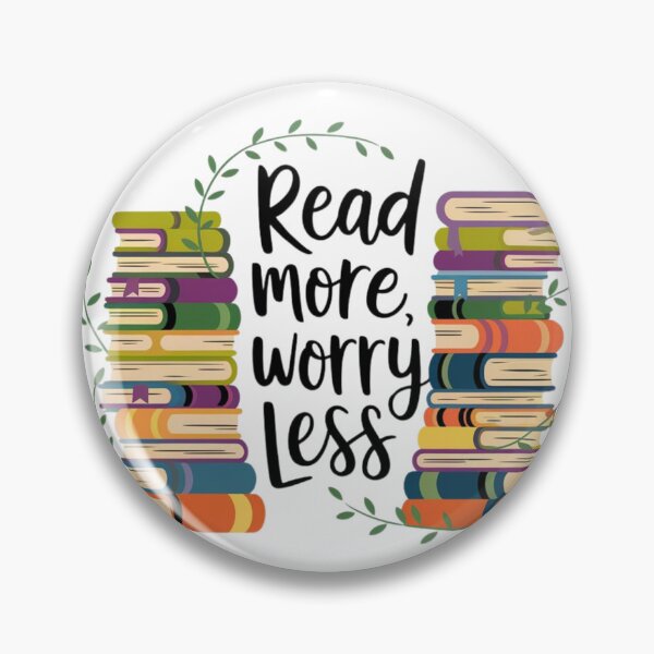 Item preview, Read More Worry Less Bookish designed and sold by Cheerhub.