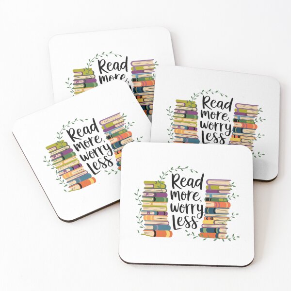 Item preview, Read More Worry Less Bookish designed and sold by Cheerhub.