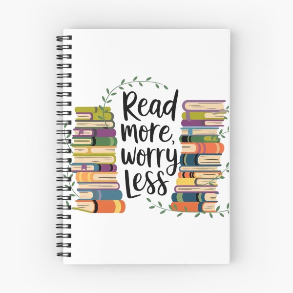 Item preview, Read More Worry Less Bookish designed and sold by Cheerhub.