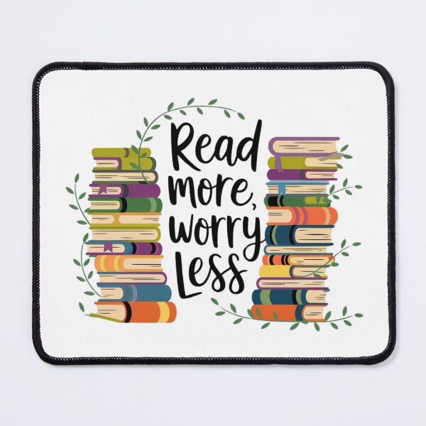 Item preview, Read More Worry Less Bookish designed and sold by Cheerhub.