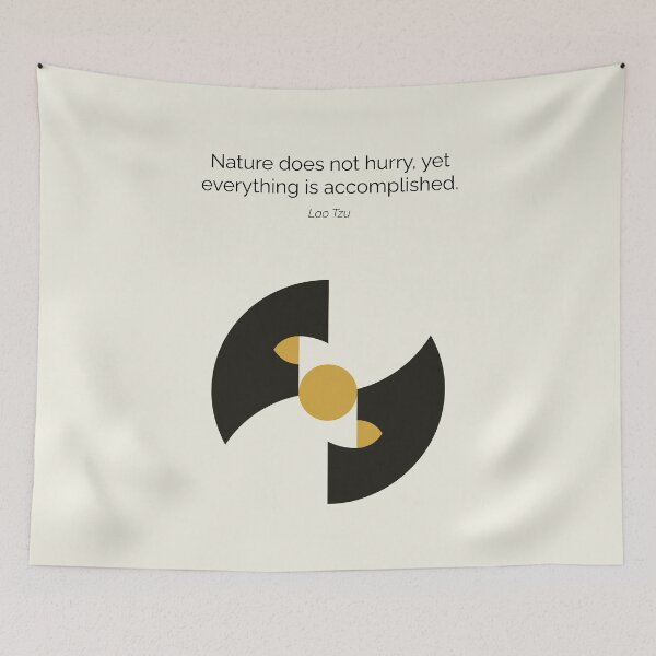 Item preview, Lao Tzu Taoism Nature Quote Artwork designed and sold by kakarikihill.