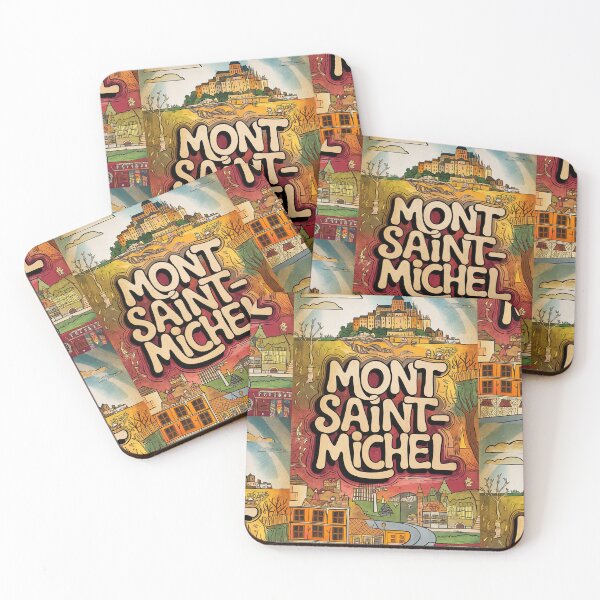 Item preview, Mont Saint-Michel City of France Whimsical Retro Doodle Art designed and sold by Witty Shirts.