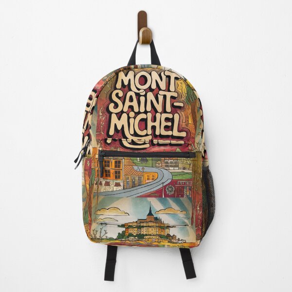 Item preview, Mont Saint-Michel City of France Whimsical Retro Doodle Art designed and sold by Witty Shirts.