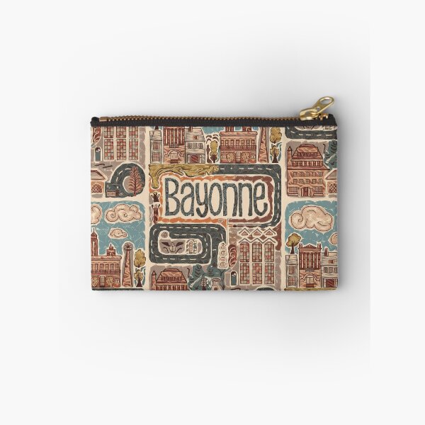 Item preview, Bayonne City of France Whimsical Retro Doodle Art designed and sold by Witty Shirts.