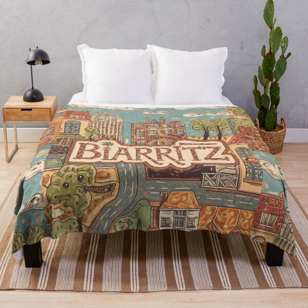 Item preview, Biarritz City of France Whimsical Retro Doodle Art designed and sold by Witty Shirts.