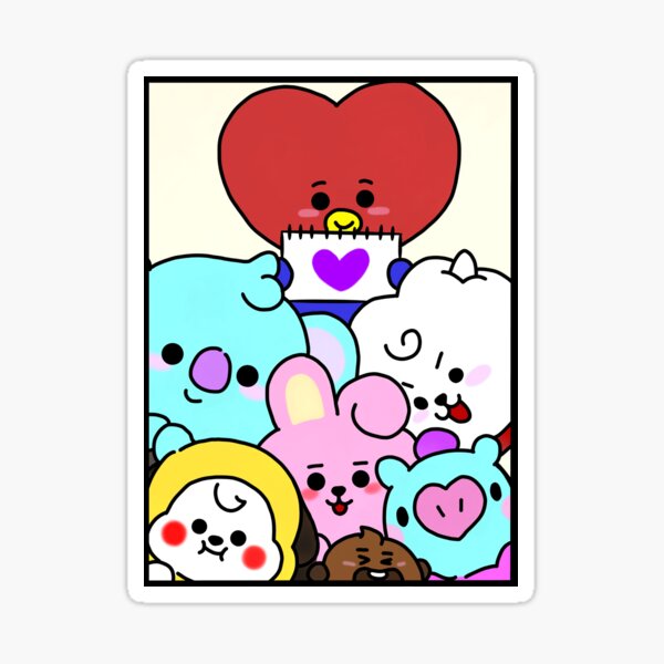 Artikel-Vorschau von BT21 - Borahae, designt und verkauft von GreatFinds123.