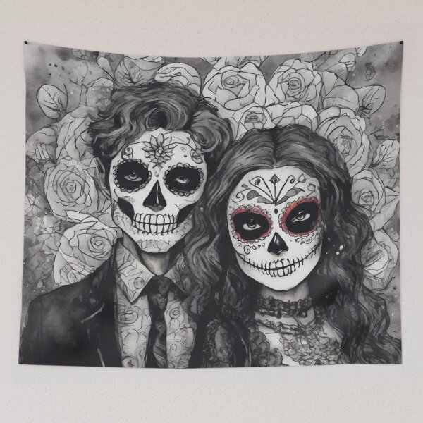 Item preview, Day of the Dead / Dia De Los Muertos - WC & Ink 4 designed and sold by KBMediaArt.