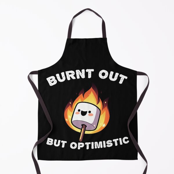 Item preview, Burnt Out But Optimistic designed and sold by Funny Vintage Stickers And T-Shirts.