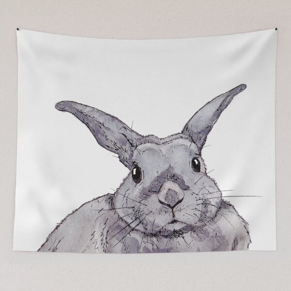 Item preview, Little Gray Bunny Rabbit designed and sold by inKseparable.