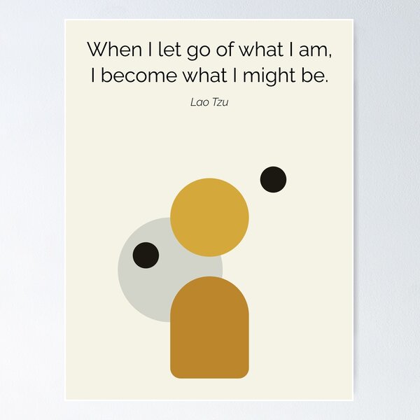 Item preview,  Lao Tzu Taoism Let Go Quote Artwork designed and sold by kakarikihill.