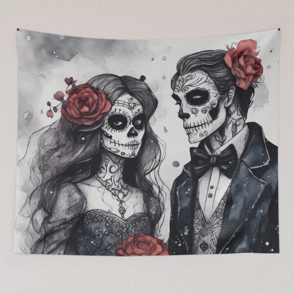 Item preview, Day of the Dead / Dia De Los Muertos - WC & Ink 11 designed and sold by KBMediaArt.