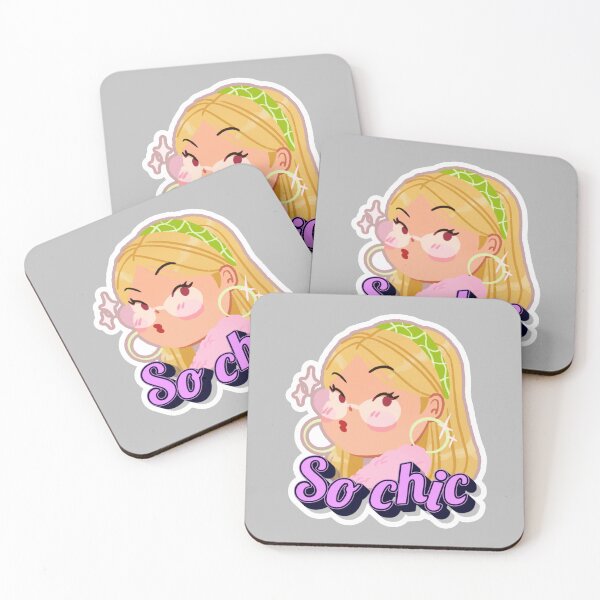 Item preview, So Chic Radiant Blonde With Green Headband and Hoops designed and sold by SplashTastic.