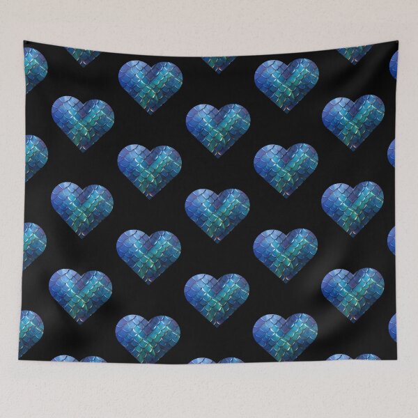 Item preview, Corazón de dragón azul designed and sold by River Graphic Design.