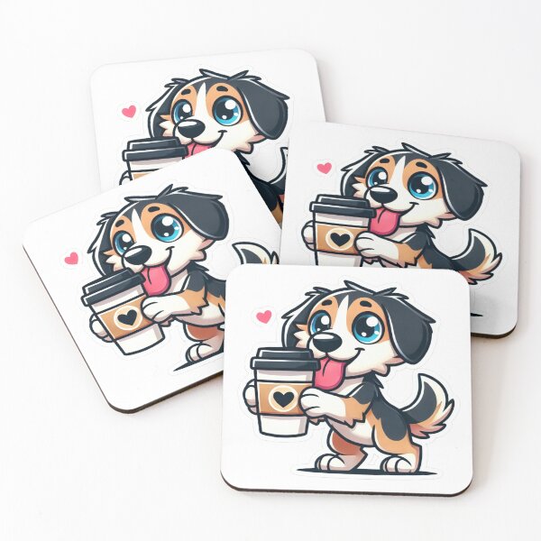 Item preview, ☕ Drever & Coffee – Cute Dog Lover Design designed and sold by DoodleWoofs.