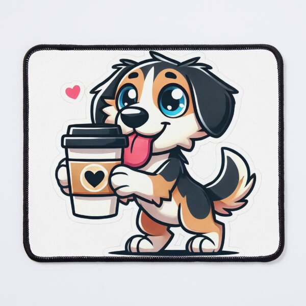 Item preview, ☕ Drever & Coffee – Cute Dog Lover Design designed and sold by DoodleWoofs.