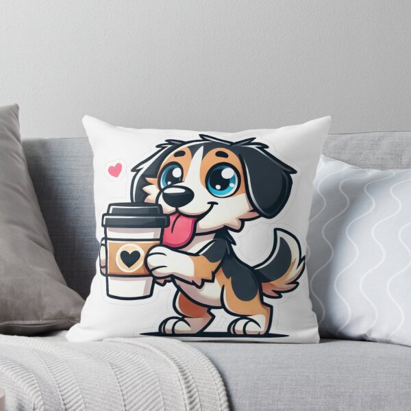 Item preview, ☕ Drever & Coffee – Cute Dog Lover Design designed and sold by DoodleWoofs.