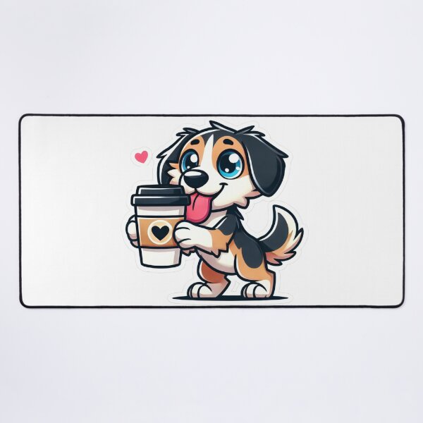 Item preview, ☕ Drever & Coffee – Cute Dog Lover Design designed and sold by DoodleWoofs.