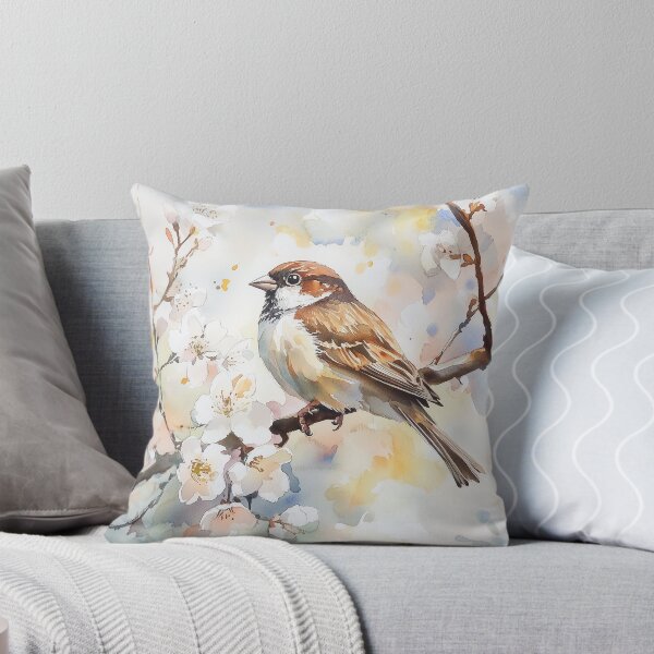 Item preview, Sparrow in Blossom Tree designed and sold by laurashawart.
