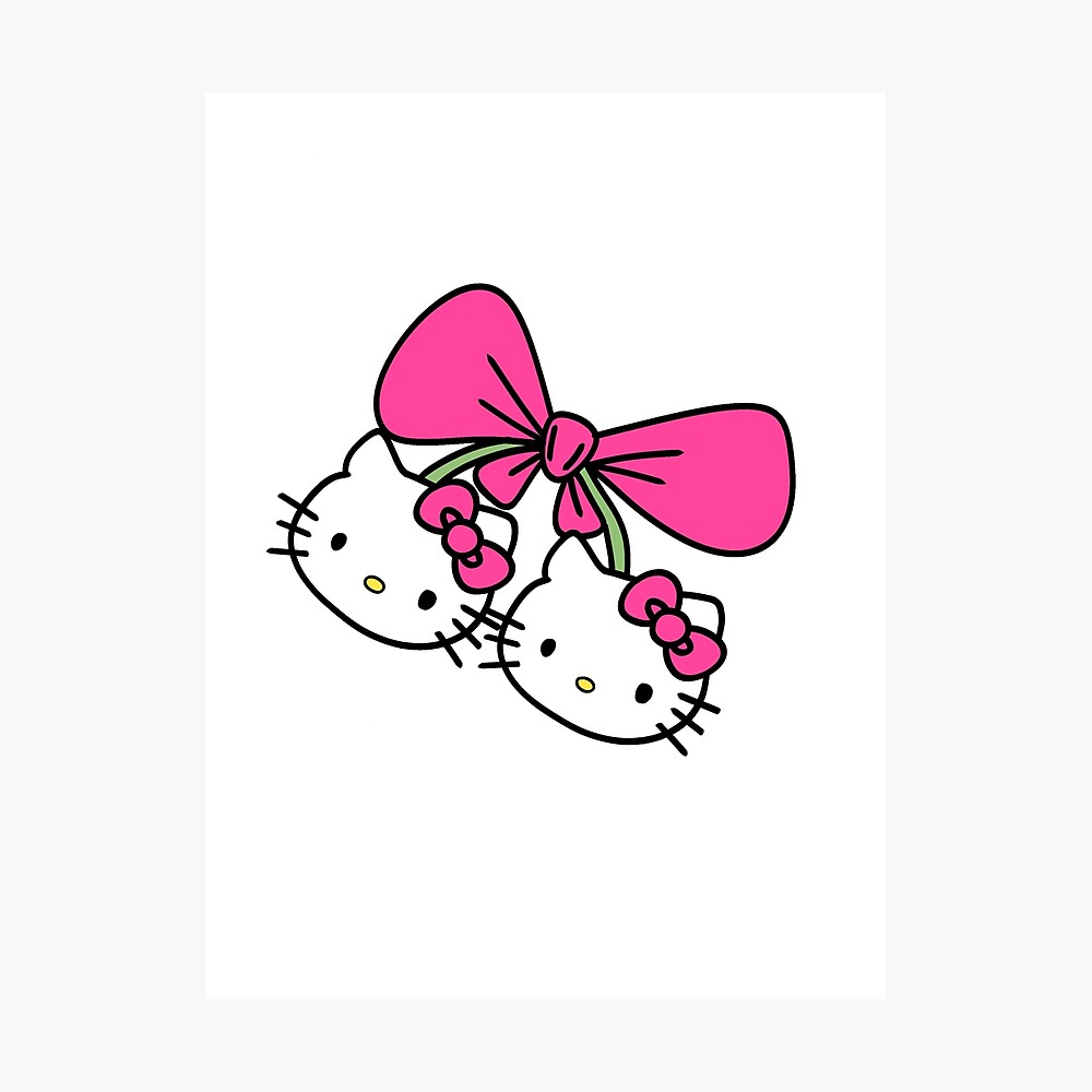 Hello kitty cherries  Poster