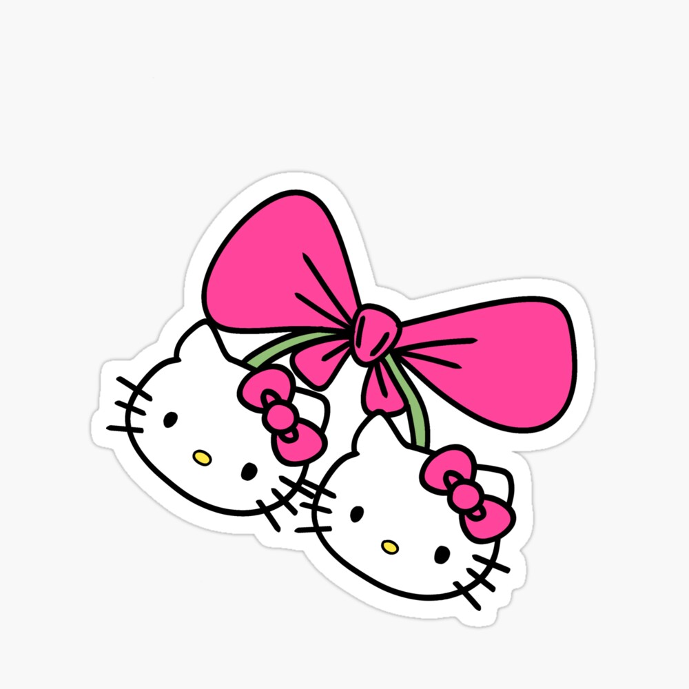 Hello kitty cherries  Poster