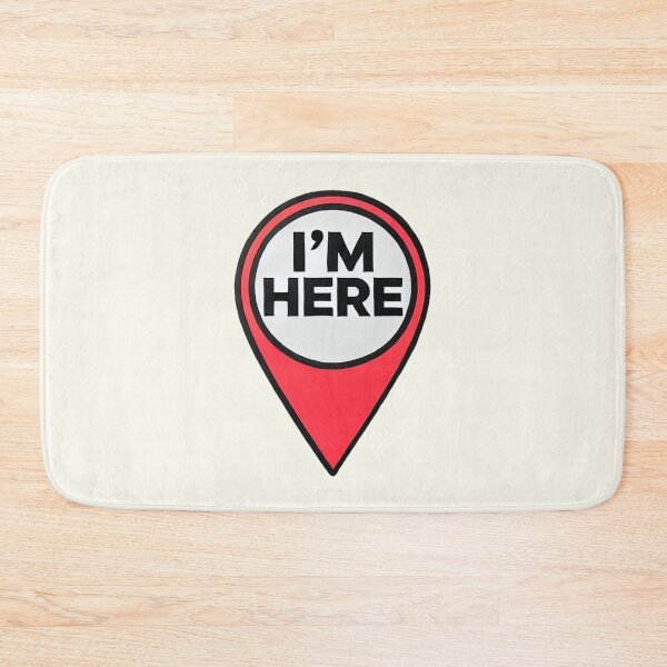 Item preview, I'm Here Location Pin designed and sold by IskandarDesigns.