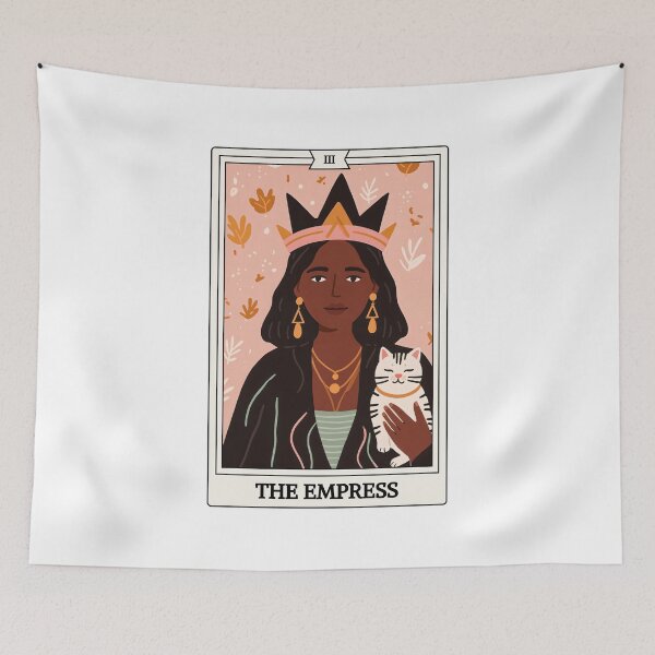 Item preview, Tarot Card - The Empress - Witches and Cats designed and sold by Shopatmarlow.