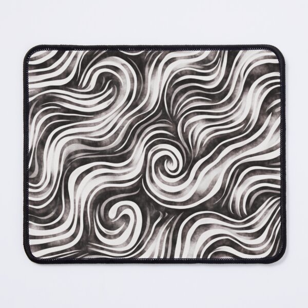 Item preview, Abstract Black and White Swirl Pattern designed and sold by AlienTechs.