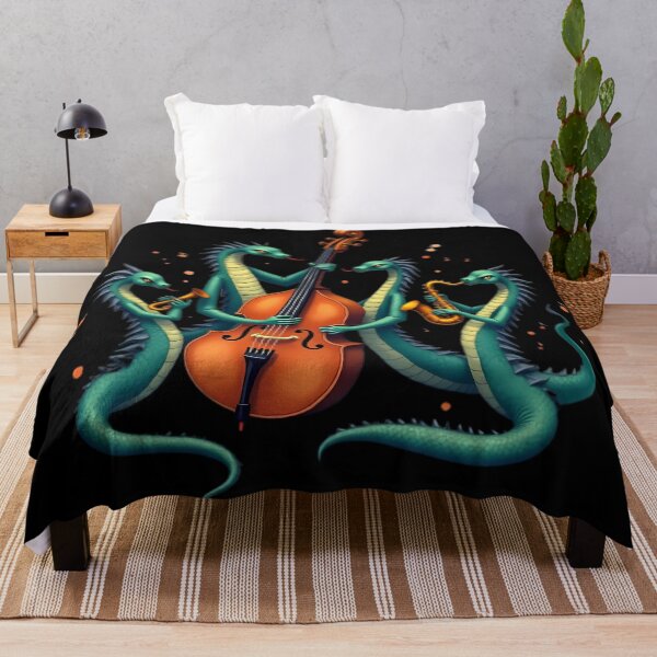 Item preview, Jazz Dragons Quartet Fiery Melody designed and sold by Artbellachi.